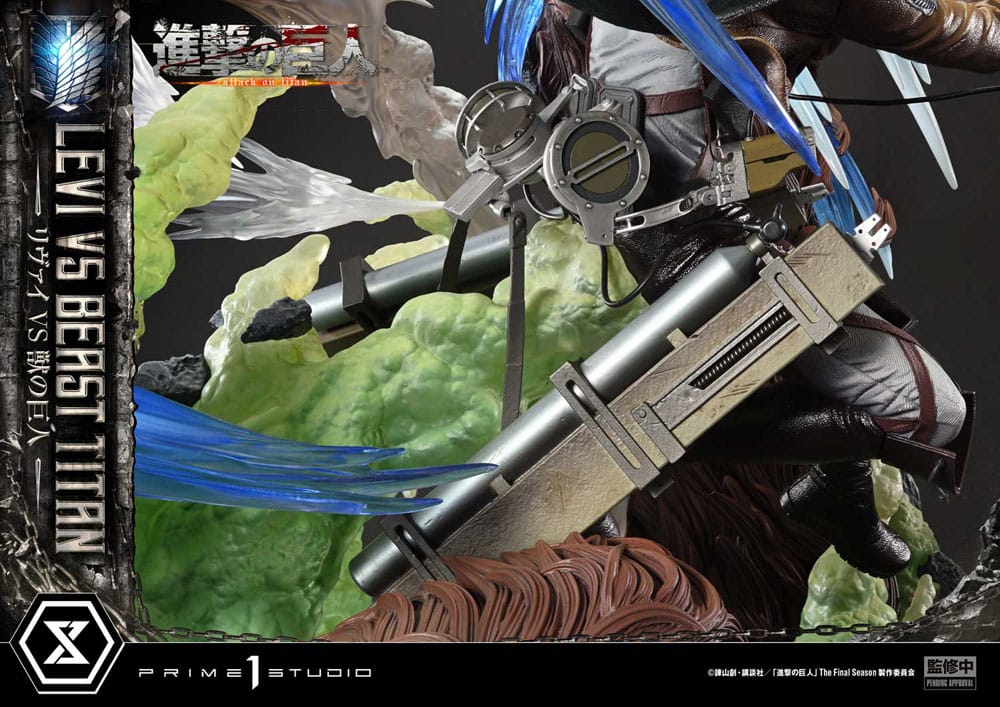 Attack on Titan Ultimate Premium Masterline Series Statue 1/4 Levi Versus Beast Titan 73 cm - Preorder - ETA: 25.04.2026