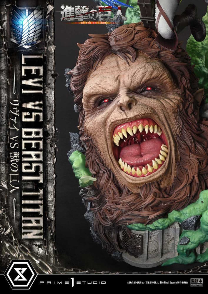 Attack on Titan Ultimate Premium Masterline Series Statue 1/4 Levi Versus Beast Titan 73 cm - Preorder - ETA: 25.04.2026