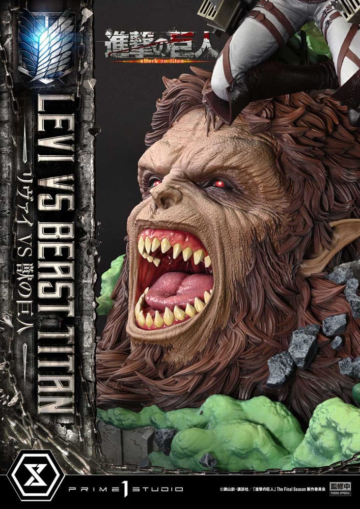 Attack on Titan Ultimate Premium Masterline Series Statue 1/4 Levi Versus Beast Titan 73 cm - Preorder - ETA: 25.04.2026