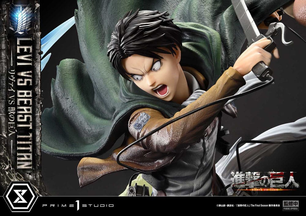 Attack on Titan Ultimate Premium Masterline Series Statue 1/4 Levi Versus Beast Titan 73 cm - Preorder - ETA: 25.04.2026