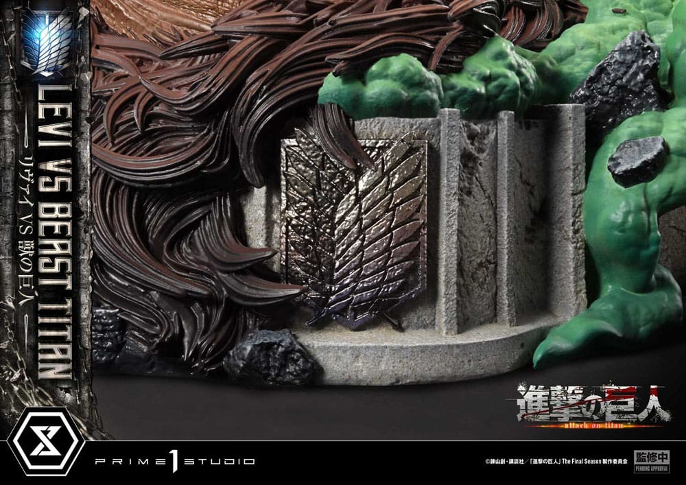 Attack on Titan Ultimate Premium Masterline Series Statue 1/4 Levi Versus Beast Titan 73 cm - Preorder - ETA: 25.04.2026