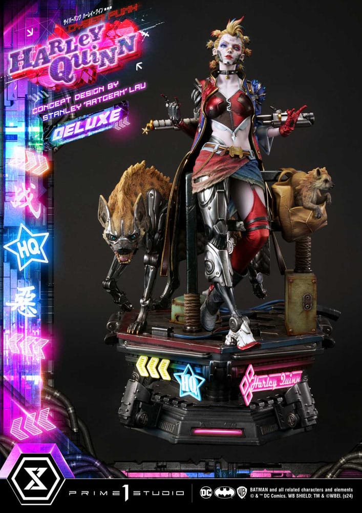Batman Ultimate Premium Masterline Series Statue Cyberpunk Harley Quinn Deluxe Bonus Version 60 cm - Preorder - ETA: 20.07.2026