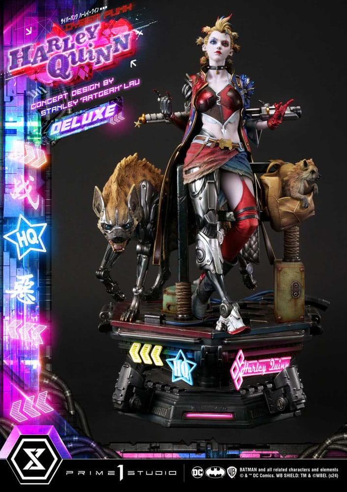 Batman Ultimate Premium Masterline Series Statue Cyberpunk Harley Quinn Deluxe Bonus Version 60 cm - Preorder - ETA: 20.07.2026