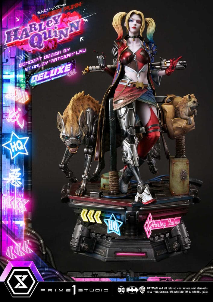 Batman Ultimate Premium Masterline Series Statue Cyberpunk Harley Quinn Deluxe Bonus Version 60 cm - Preorder - ETA: 20.07.2026