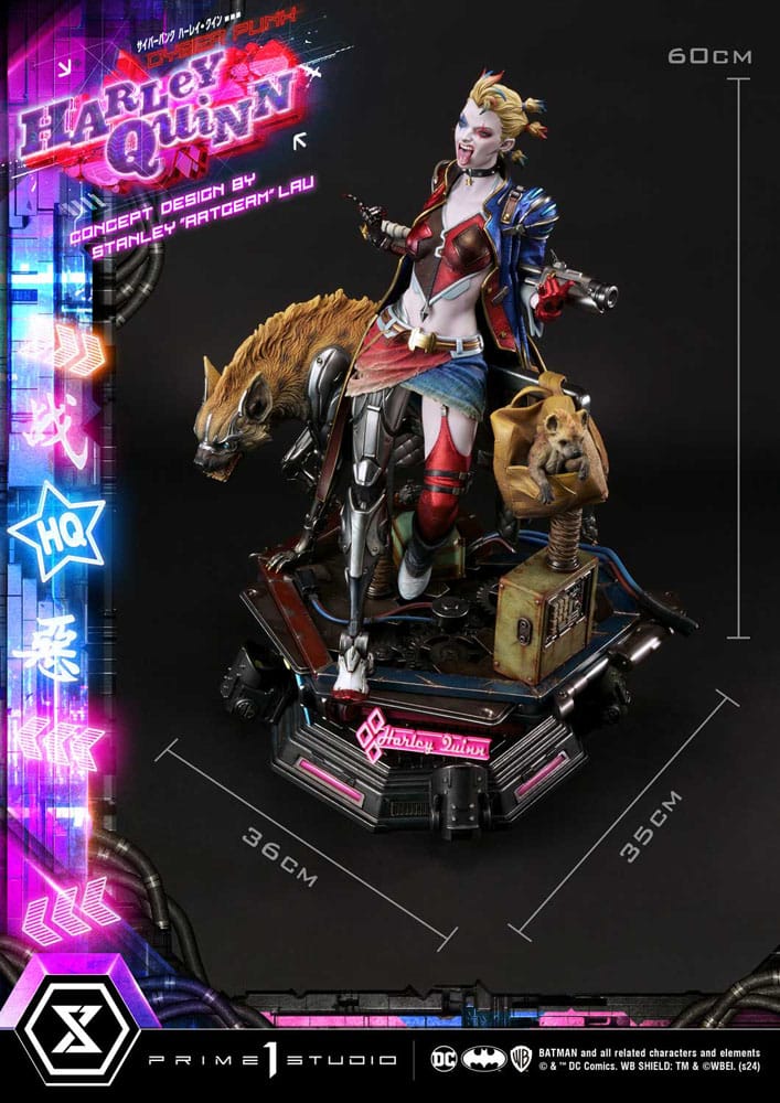Batman Ultimate Premium Masterline Series Statue Cyberpunk Harley Quinn Deluxe Bonus Version 60 cm - Preorder - ETA: 20.07.2026