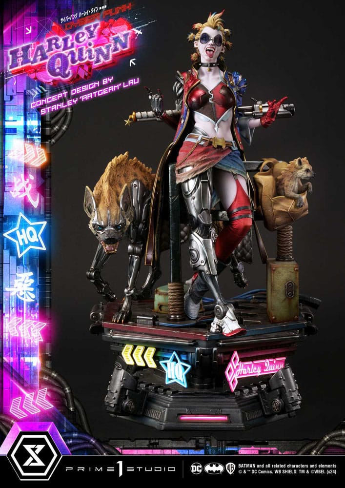 Batman Ultimate Premium Masterline Series Statue Cyberpunk Harley Quinn Deluxe Bonus Version 60 cm - Preorder - ETA: 20.07.2026