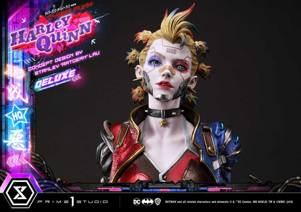 Batman Ultimate Premium Masterline Series Statue Cyberpunk Harley Quinn Deluxe Bonus Version 60 cm - Preorder - ETA: 20.07.2026
