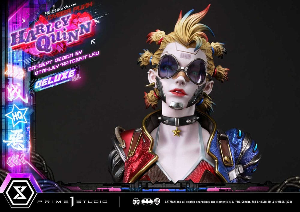 Batman Ultimate Premium Masterline Series Statue Cyberpunk Harley Quinn Deluxe Bonus Version 60 cm - Preorder - ETA: 20.07.2026