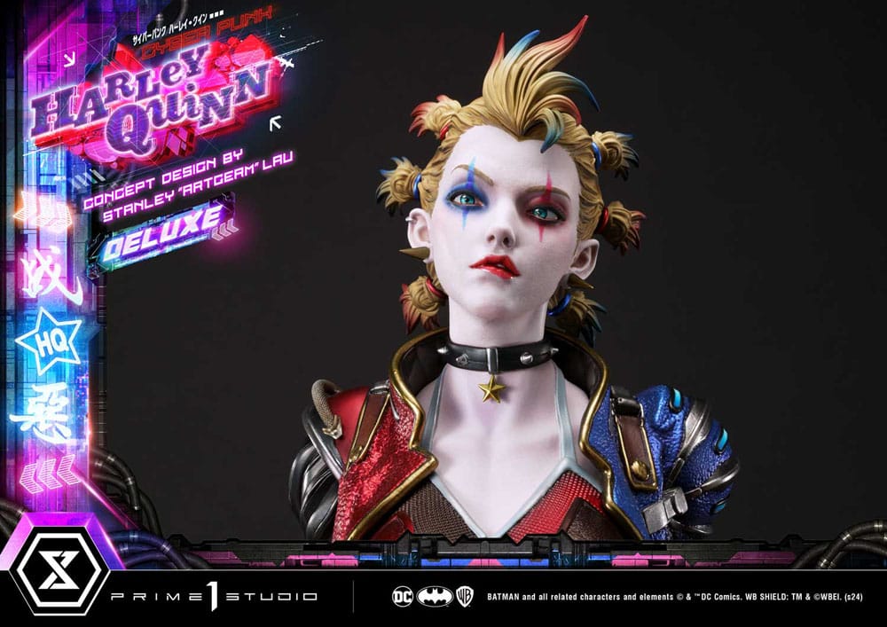 Batman Ultimate Premium Masterline Series Statue Cyberpunk Harley Quinn Deluxe Bonus Version 60 cm - Preorder - ETA: 20.07.2026