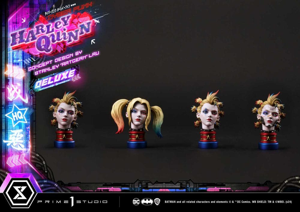 Batman Ultimate Premium Masterline Series Statue Cyberpunk Harley Quinn Deluxe Bonus Version 60 cm - Preorder - ETA: 20.07.2026