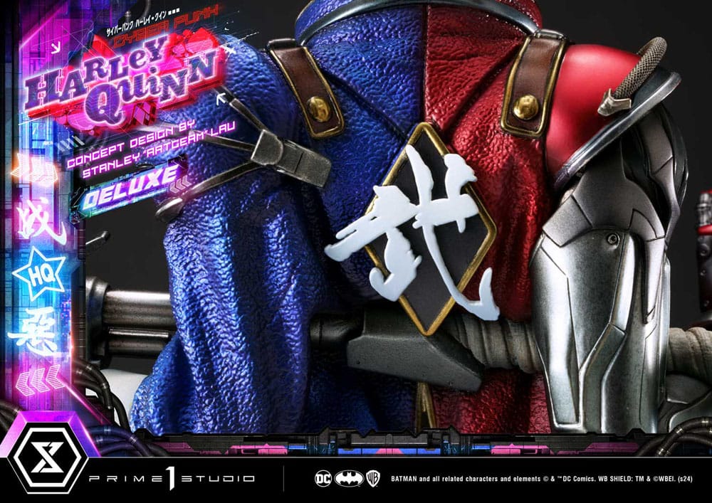 Batman Ultimate Premium Masterline Series Statue Cyberpunk Harley Quinn Deluxe Bonus Version 60 cm - Preorder - ETA: 20.07.2026