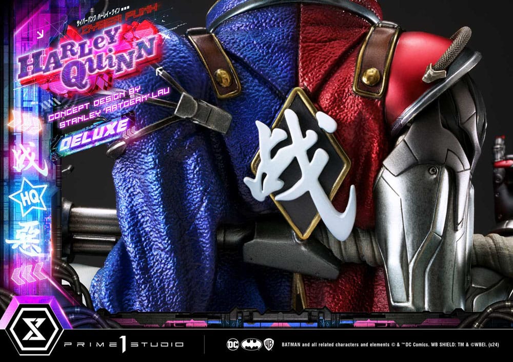 Batman Ultimate Premium Masterline Series Statue Cyberpunk Harley Quinn Deluxe Bonus Version 60 cm - Preorder - ETA: 20.07.2026