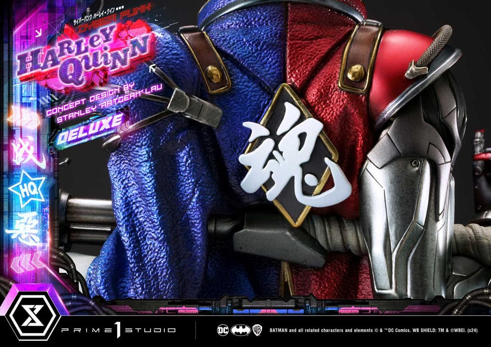 Batman Ultimate Premium Masterline Series Statue Cyberpunk Harley Quinn Deluxe Bonus Version 60 cm - Preorder - ETA: 20.07.2026