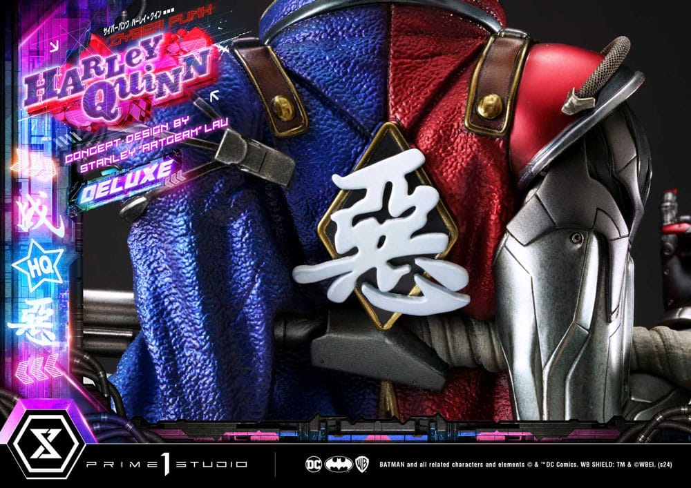 Batman Ultimate Premium Masterline Series Statue Cyberpunk Harley Quinn Deluxe Bonus Version 60 cm - Preorder - ETA: 20.07.2026