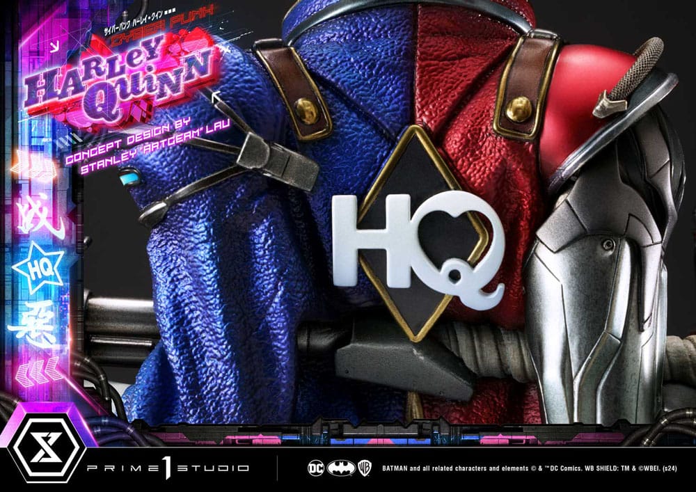 Batman Ultimate Premium Masterline Series Statue Cyberpunk Harley Quinn Deluxe Bonus Version 60 cm - Preorder - ETA: 20.07.2026