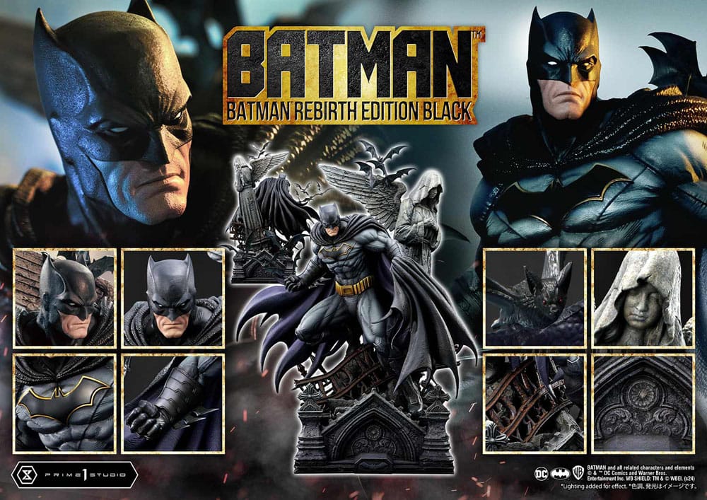 Batman Ultimate Premium Masterline Series Statue 1/4 Batman Rebirth Edition Black Deluxe Bonus Version 71 cm - Preorder - ETA: 25.03.2026