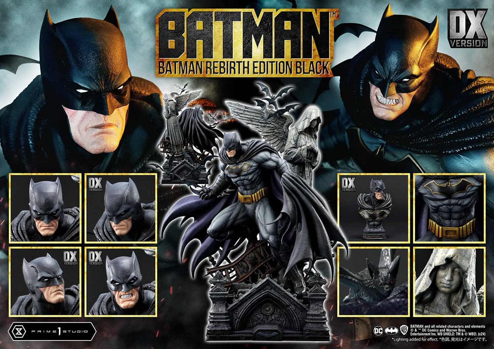 Batman Ultimate Premium Masterline Series Statue 1/4 Batman Rebirth Edition Black Deluxe Bonus Version 71 cm - Preorder - ETA: 25.03.2026