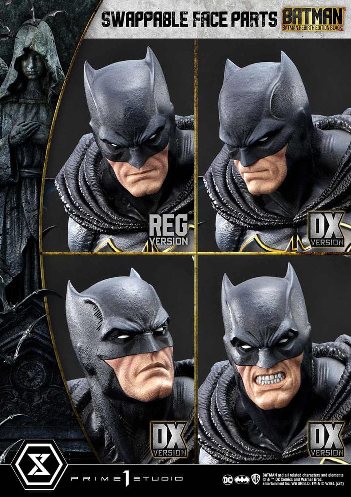 Batman Ultimate Premium Masterline Series Statue 1/4 Batman Rebirth Edition Black Deluxe Bonus Version 71 cm - Preorder - ETA: 25.03.2026