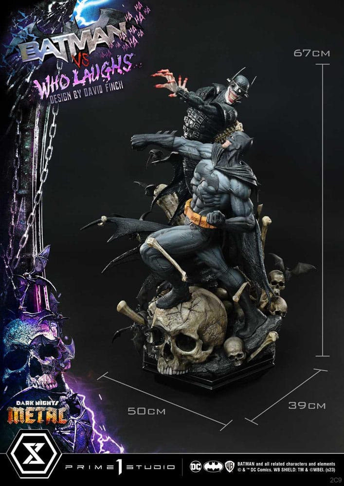 Dark Nights: Metal Ultimate Premium Masterline Series Statue 1/4 Batman VS Batman Who Laughs Deluxe Bonus Version 67 cm - Preorder - ETA: 19.11.2025