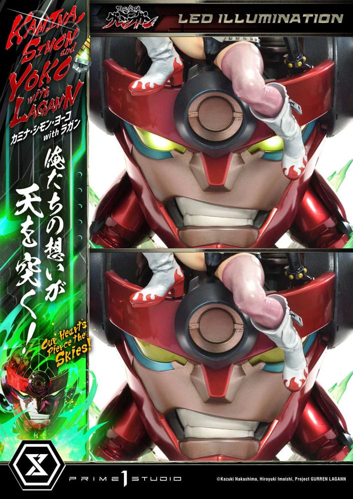 Gurren Lagann Ultimate Premium Masterline Series Statue 1/4 Kamina, Simon & Yoko with Lagann Deluxe Bonus Version 97 cm - Preorder - ETA: 20.01.2026