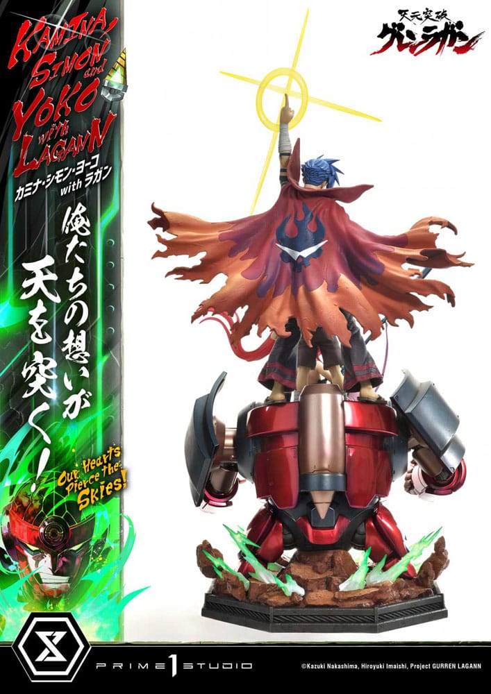 Gurren Lagann Ultimate Premium Masterline Series Statue 1/4 Kamina, Simon & Yoko with Lagann Deluxe Bonus Version 97 cm - Preorder - ETA: 20.01.2026