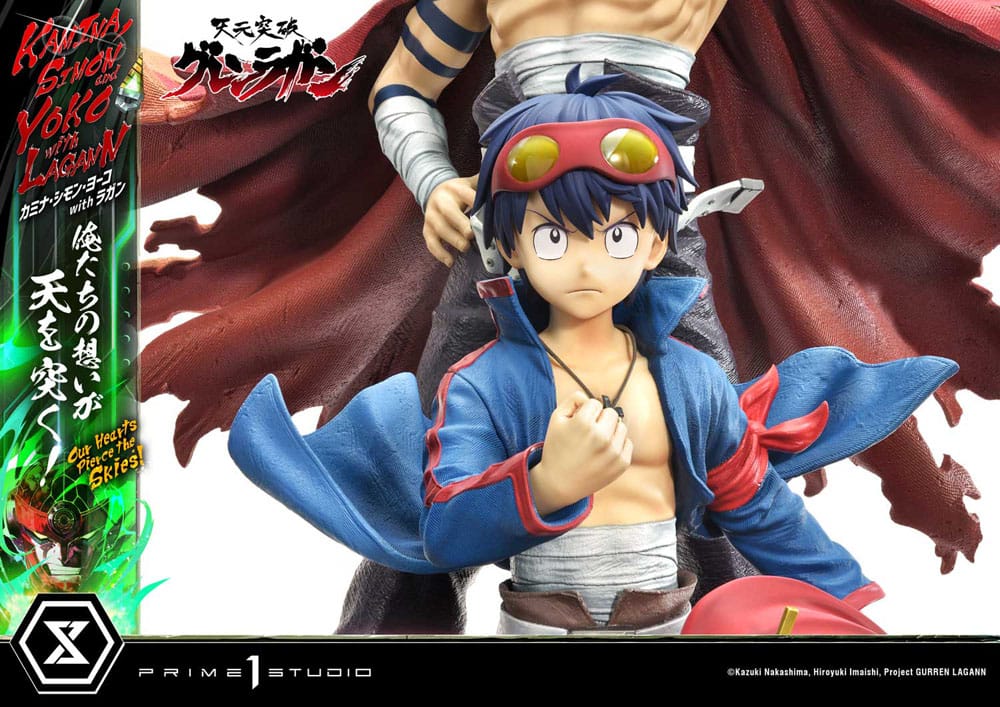 Gurren Lagann Ultimate Premium Masterline Series Statue 1/4 Kamina, Simon & Yoko with Lagann Deluxe Bonus Version 97 cm - Preorder - ETA: 20.01.2026