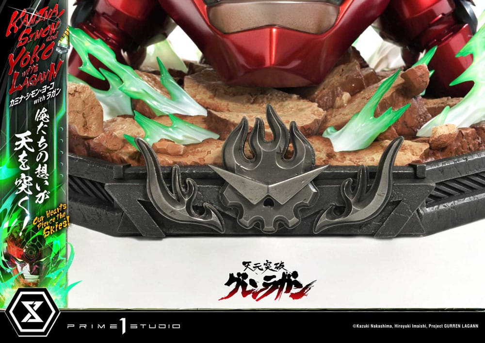Gurren Lagann Ultimate Premium Masterline Series Statue 1/4 Kamina, Simon & Yoko with Lagann Deluxe Bonus Version 97 cm - Preorder - ETA: 20.01.2026