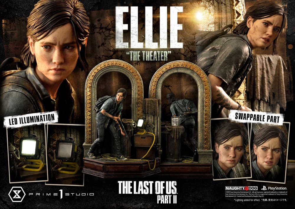 The Last of Us Part II Ultimate Premium Masterline Series Statue 1/4 Ellie "The Theater" Bonus Version 58 cm - Versand: 5-7 Tage nach Bestellung