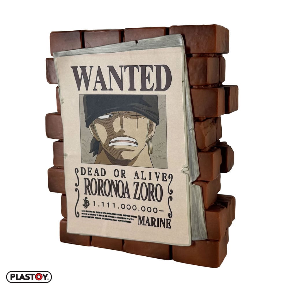 One Piece Spardose Zoro Wanted - Versand: 5-7 Tage nach Bestellung