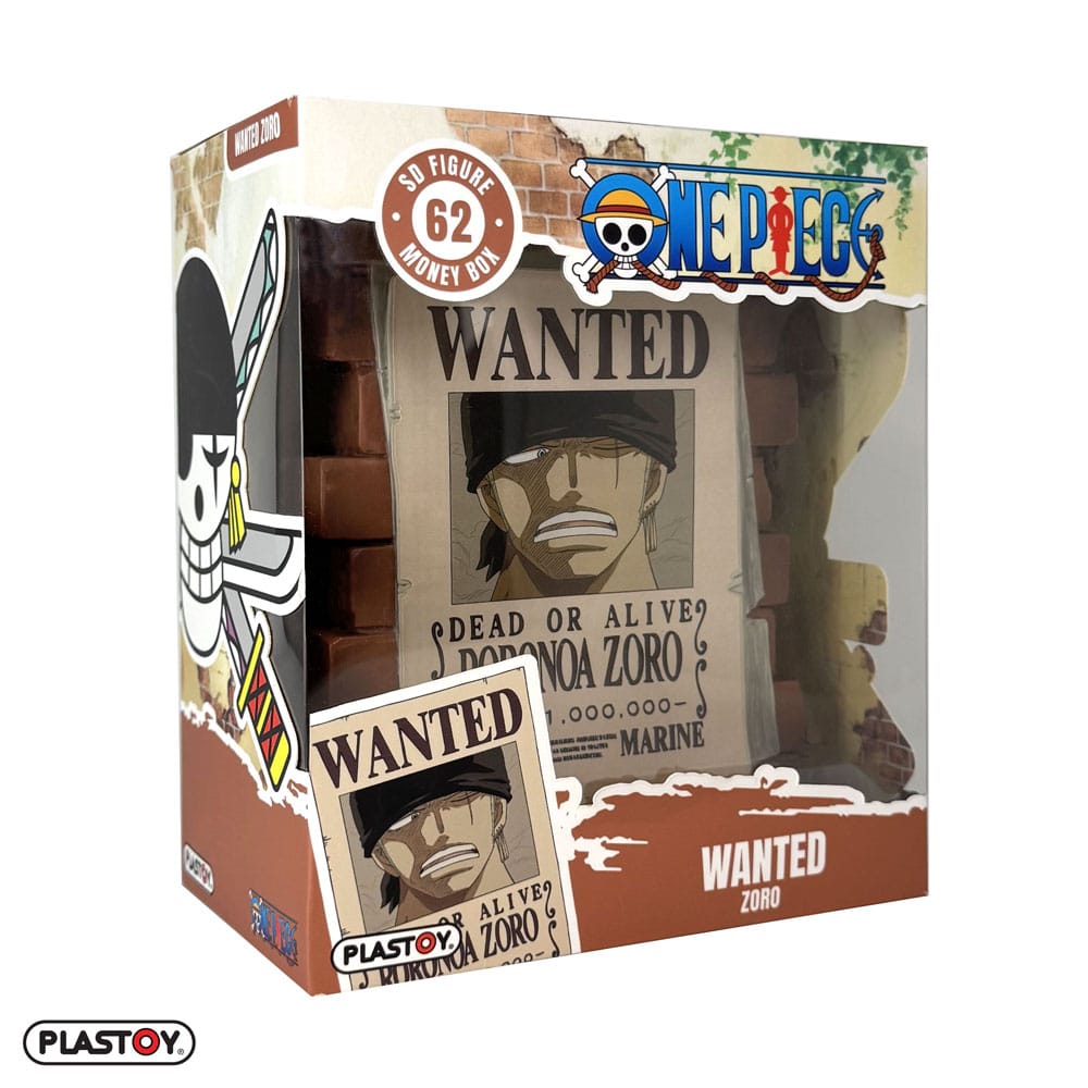 One Piece Spardose Zoro Wanted - Versand: 5-7 Tage nach Bestellung