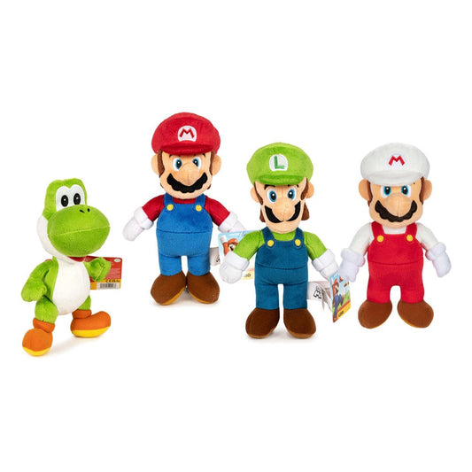 Super Mario Plüschfiguren Set Charaktere 25 cm Sortiment (8) - Versand: 5-7 Tage nach Bestellung