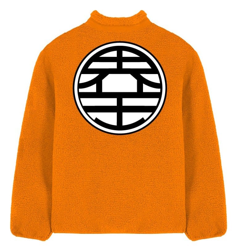 Dragon Ball Z Sherpa Jacke Goku Kanji Größe L - Versand: 7 Tage nach Bestellung