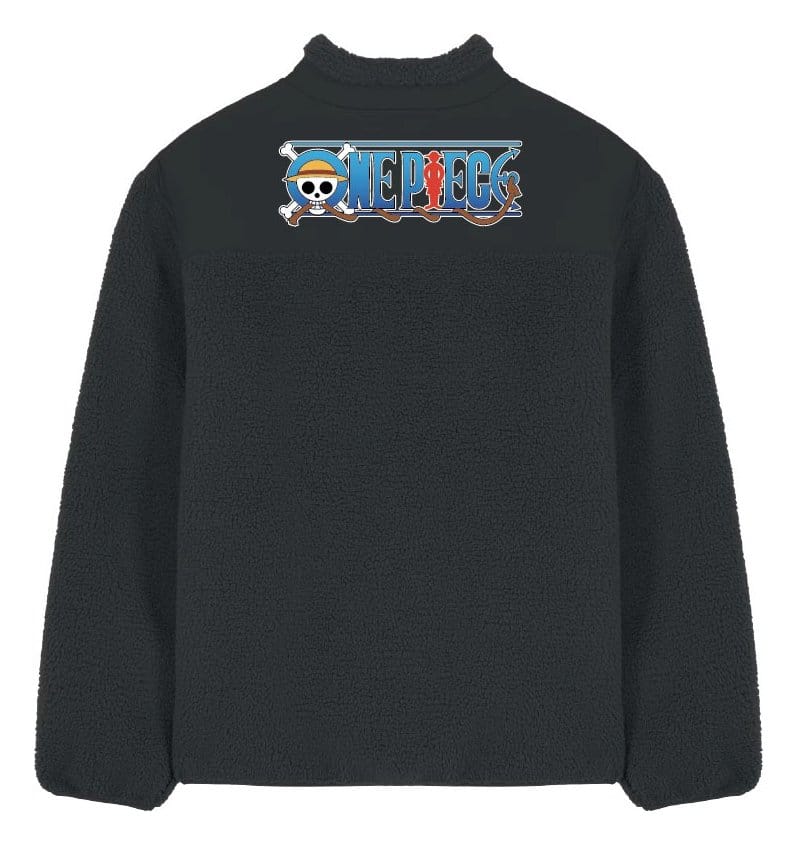 One Piece Sherpa Jacke Logo Größe XL - Versand: 7 Tage nach Bestellung
