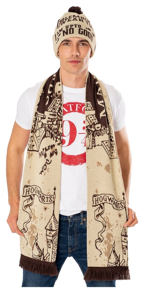 Harry Potter Schal Marauders Map Long Length - Versand: 7 Tage nach Bestellung