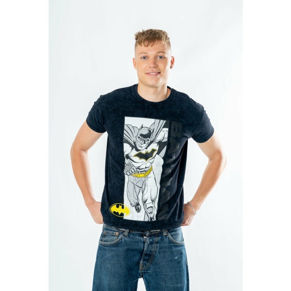 Batman T-Shirt Comic Acid Wash Größe M - Versand: 7 Tage nach Bestellung