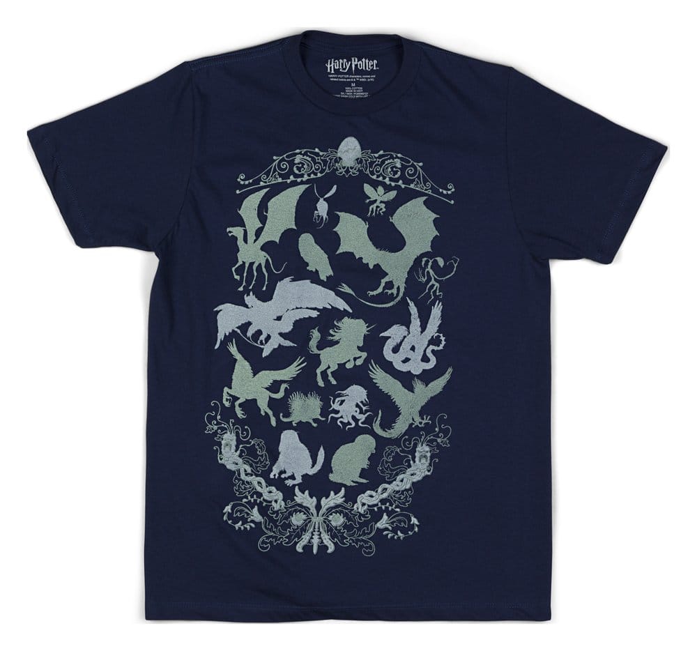 Harry Potter T-Shirt Magical Creatures Field Guide Größe S - Versand: 7 Tage nach Bestellung