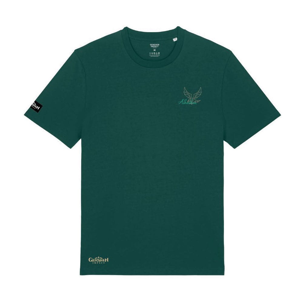 Genshin Impact T-Shirt Alhaitham Green Größe L - Versand: 5-7 Tage nach Bestellung