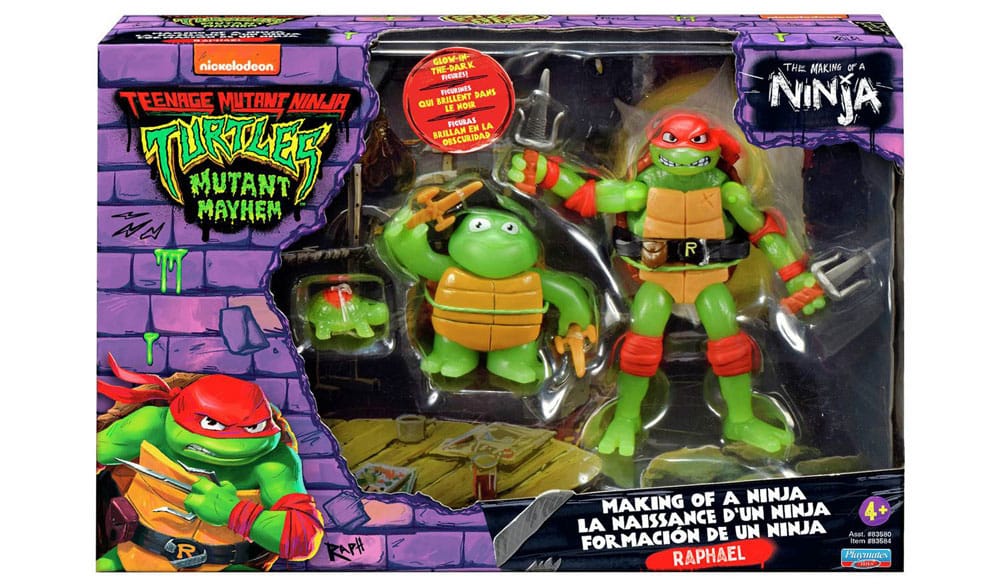 Teenage Mutant Ninja Turtles: Mutant Mayhem Actionfiguren 3er-Pack Raphael Evolution 10 cm - Preorder - ETA: 25.11.2025