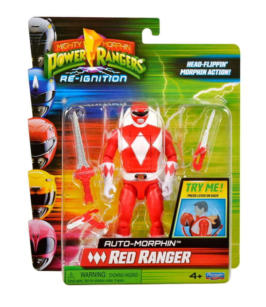 Power Rangers Actionfigur Auto-Morphin Red Ranger 12 cm - Preorder - ETA: 05.01.2026