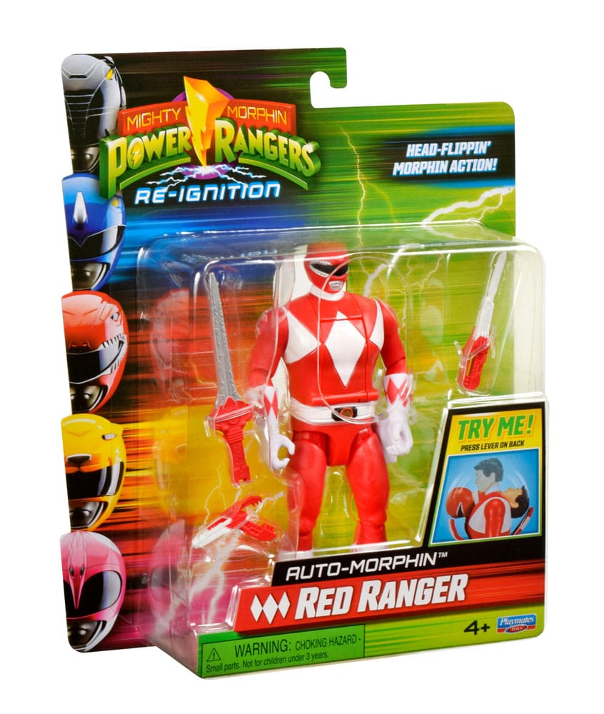 Power Rangers Actionfigur Auto-Morphin Red Ranger 12 cm - Preorder - ETA: 05.01.2026