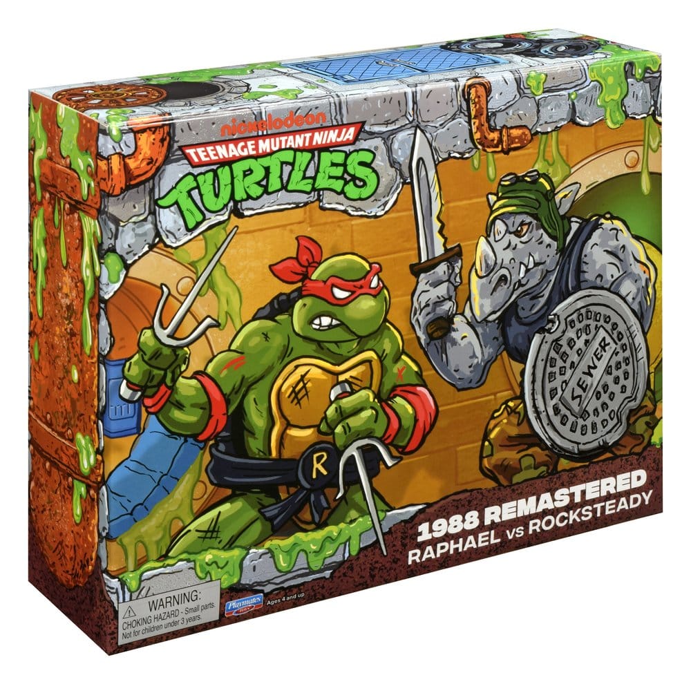 Teenage Mutant Ninja Turtles: Remastered Actionfiguren Raphael vs. Rocksteady - Preorder - ETA: 08.09.2026