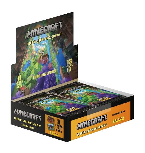 Minecraft - Create, Explore, Survive Trading Cards Flow Packs Display (18) - Preorder - ETA: 08.09.2026