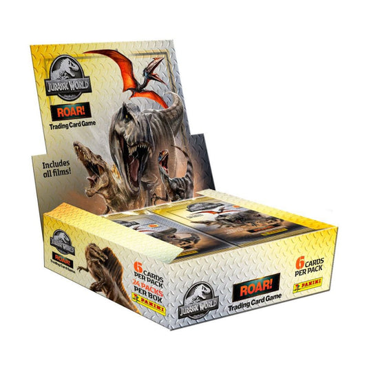Jurassic World Roar Trading Cards Flow Packs Display (24)  - Versand: 5-7 Tage nach Bestellung