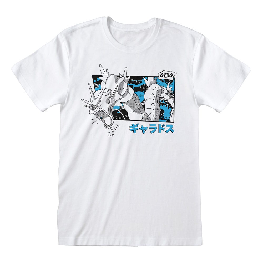 Pokémon T-Shirt Garados Katakana Größe M - Versand: 5-7 Tage nach Bestellung