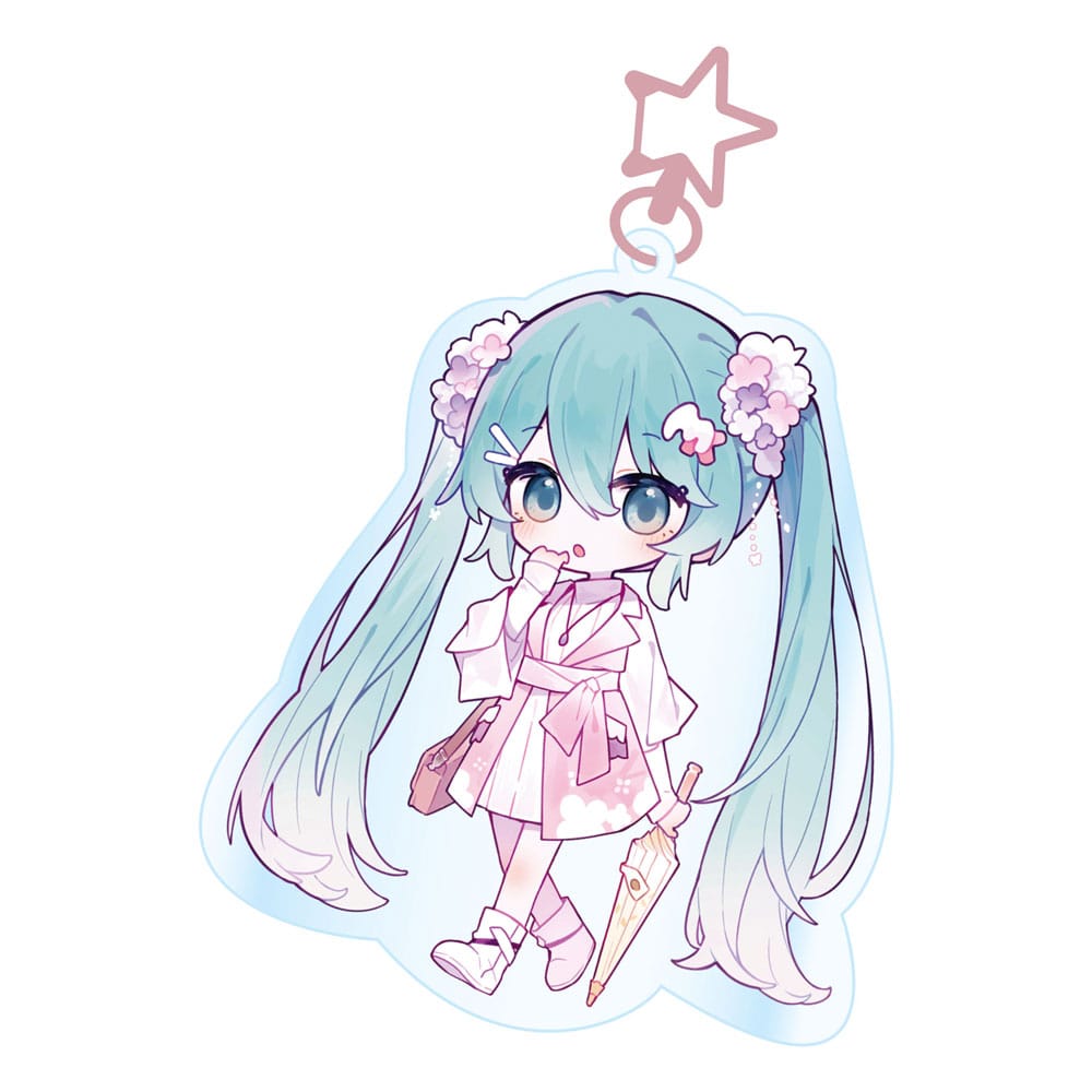 Hatsune Miku Acryl Schlüsselanhänger Kawaii Summer Time - sofort lieferbar
