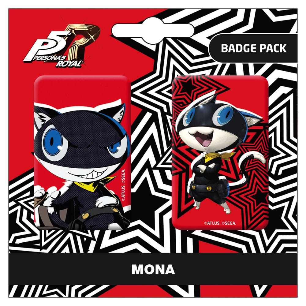 Persona 5 Royal Ansteck-Buttons Doppelpack Mona / Morgana - Preorder - ETA: 09.07.2026