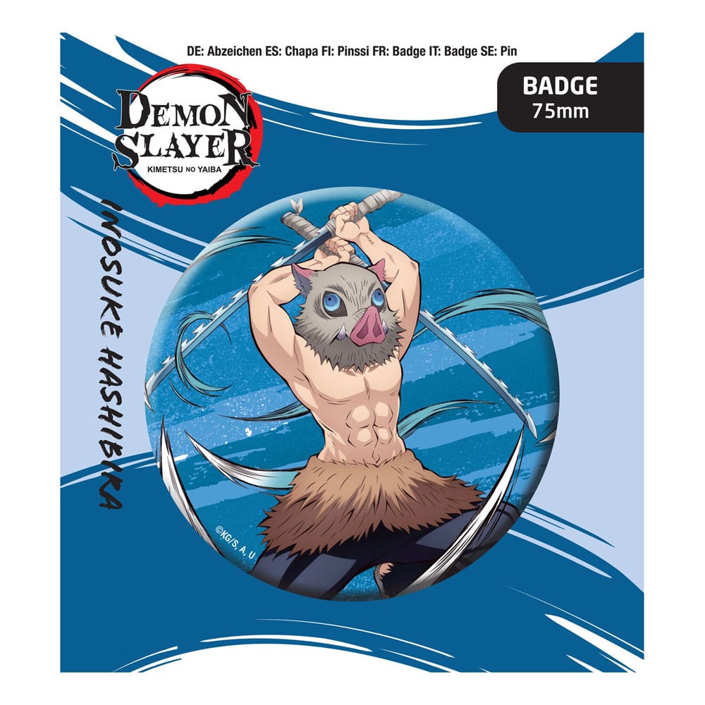Demon Slayer: Kimetsu no Yaiba Ansteck-Button Inosuke Hashibira - Preorder - ETA: 11.11.2025