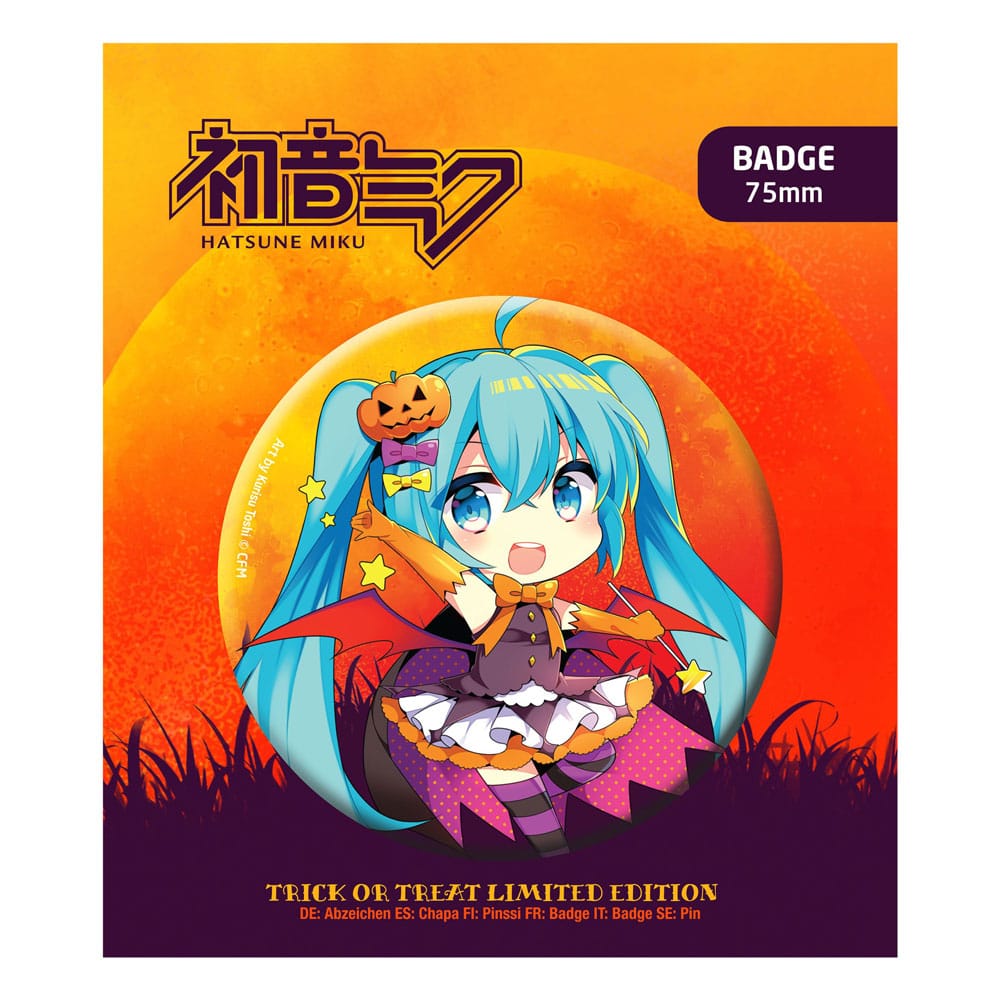 Hatsune Miku Ansteck-Button Halloween Limited Edition Hatsune Miku - Preorder - ETA: 28.09.2026