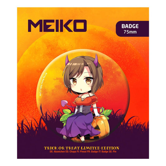 Hatsune Miku Ansteck-Button Halloween Limited Edition Meiko  - Versand: 5-7 Tage nach Bestellung