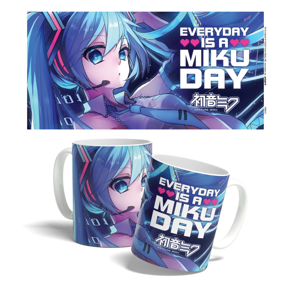 Hatsune Miku Tasse Everyday is a Miku Day 325 ml - Versand: 7 Tage nach Bestellung